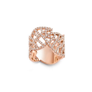Leaves© ring rosé goud diamant